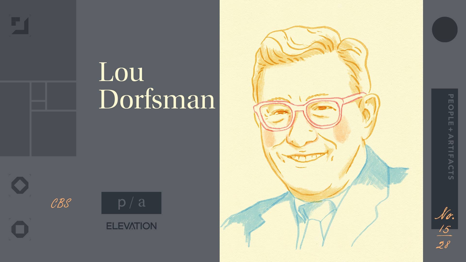 Lou Dorfsman Illustration - Elevation's People & Artifacts, A Design Deep Dive