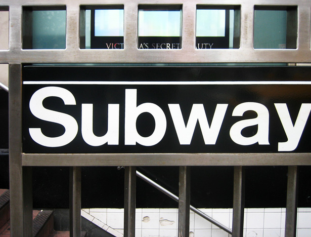 Helvetica Subway Sign