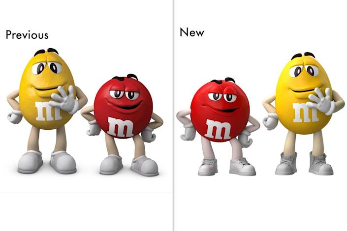 M&Ms Rebrand Characters
