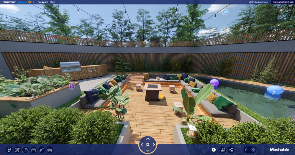 Backyard Virtual Space - Mashable Home